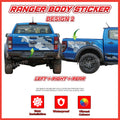Ford Ranger Side Body Lining Sticker – Replacement Decal (Design 2)