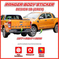 Ford Ranger Side Body Lining Sticker – Replacement Decal (Design 3)