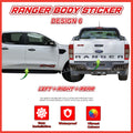 Ford Ranger Side Body Lining Sticker – Replacement Decal (Design 6)