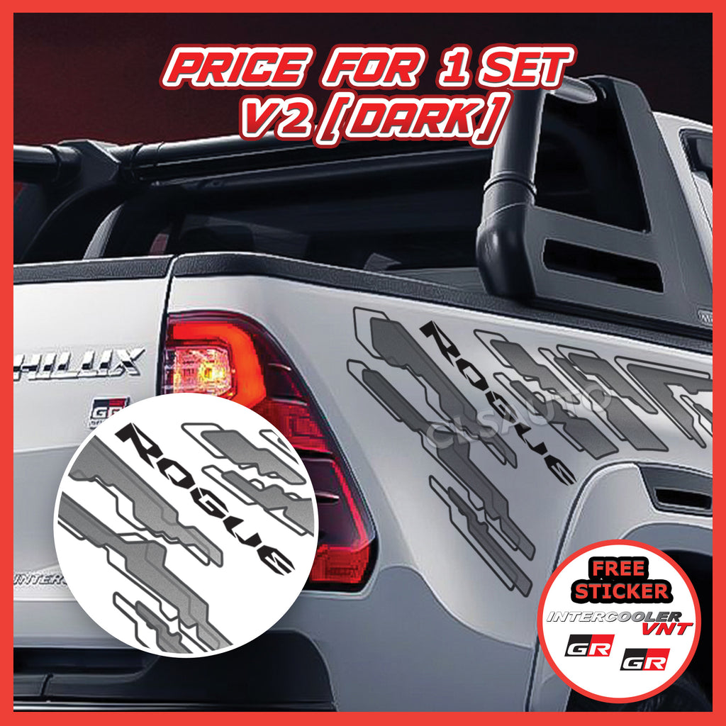 Toyota Hilux Side Body Lining Sticker – Replacement Decal (Design 13)