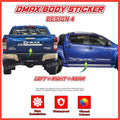 Isuzu Dmax Side Body Lining Sticker – Replacement Decal (Design 4)