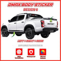 Isuzu Dmax Side Body Lining Sticker – Replacement Decal (Design 6)