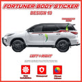 Toyota Fortuner Side Body Lining Sticker – Replacement Decal (Design 13)