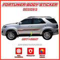 Toyota Fortuner Side Body Lining Sticker – Replacement Decal (Design 2)
