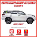 Toyota Fortuner Side Body Lining Sticker – Replacement Decal (Design 4)