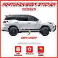 Toyota Fortuner Side Body Lining Sticker – Replacement Decal (Design 9)