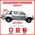 Toyota Hilux Side Body Lining Sticker – Replacement Decal (Design 1)