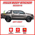 Toyota Hilux Side Body Lining Sticker – Replacement Decal (Design 10)