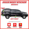 Toyota Hilux Side Body Lining Sticker – Replacement Decal (Design 3)