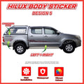 Toyota Hilux Side Body Lining Sticker – Replacement Decal (Design 5)