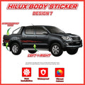 Toyota Hilux Side Body Lining Sticker – Replacement Decal (Design 7)