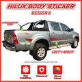Toyota Hilux Side Body Lining Sticker – Replacement Decal (Design 8)