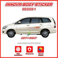 Toyota Innova Side Body Lining Sticker – Replacement Decal (Design 1)