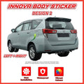 Toyota Innova Side Body Lining Sticker – Replacement Decal (Design 2)